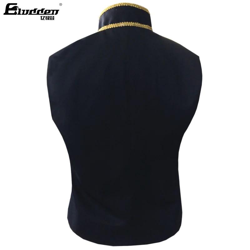 Gilet Vintage en Brocart localité pour Homme, Blouse de Performance, Nministériels d de Fleur de Pru