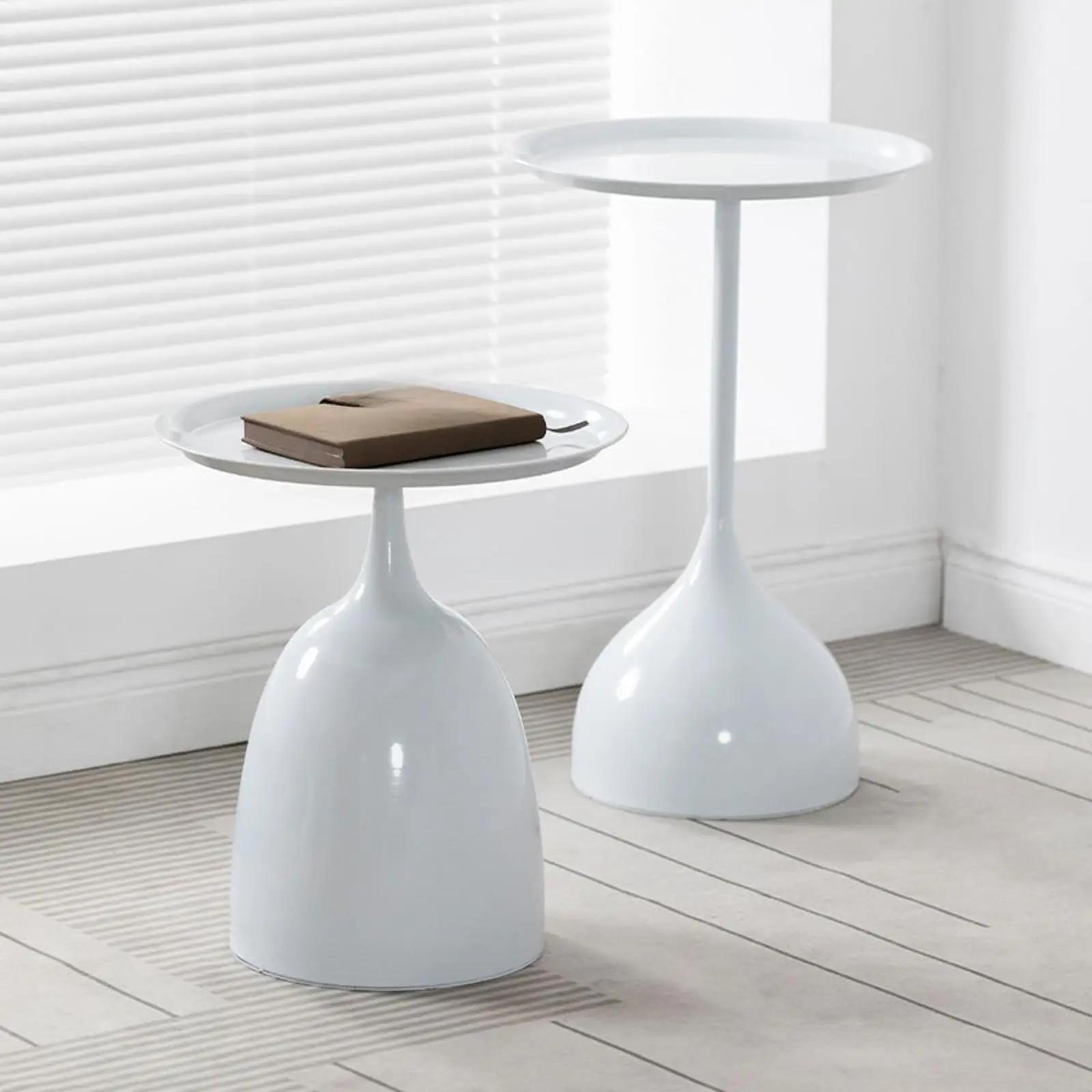 Table d'appoint ronde Table basse fer Art Base décor meubles boisson bureau table de nuit pour balco