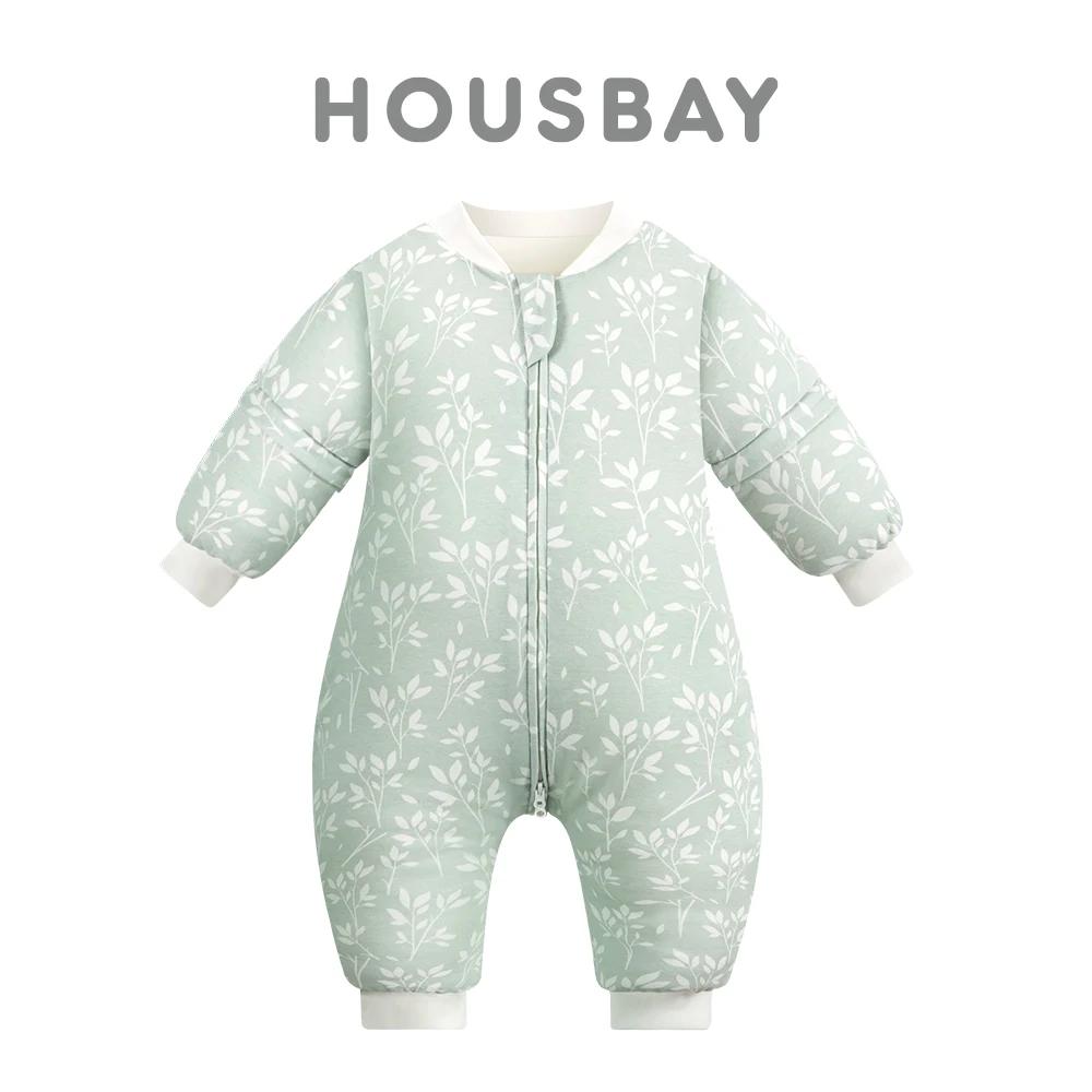Sac de couchage pour enfants 1-4 ans, Protection du cou, coupe-vent chaud, 3 fermetures éclair, manc