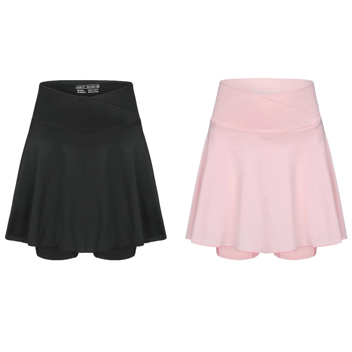 Jupe-Short Sportive pour Tennis avec Poches Latérales et Taille Haute – Tenue Active pour Filles, En