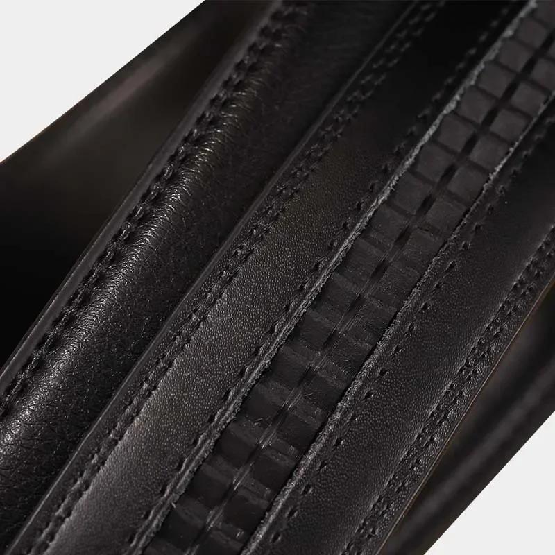 Ceinture en cuir PU pour hommes et femmes, 2.4 2.8 3.0, 3.5 cm de large, sans boucle pour boucle aut