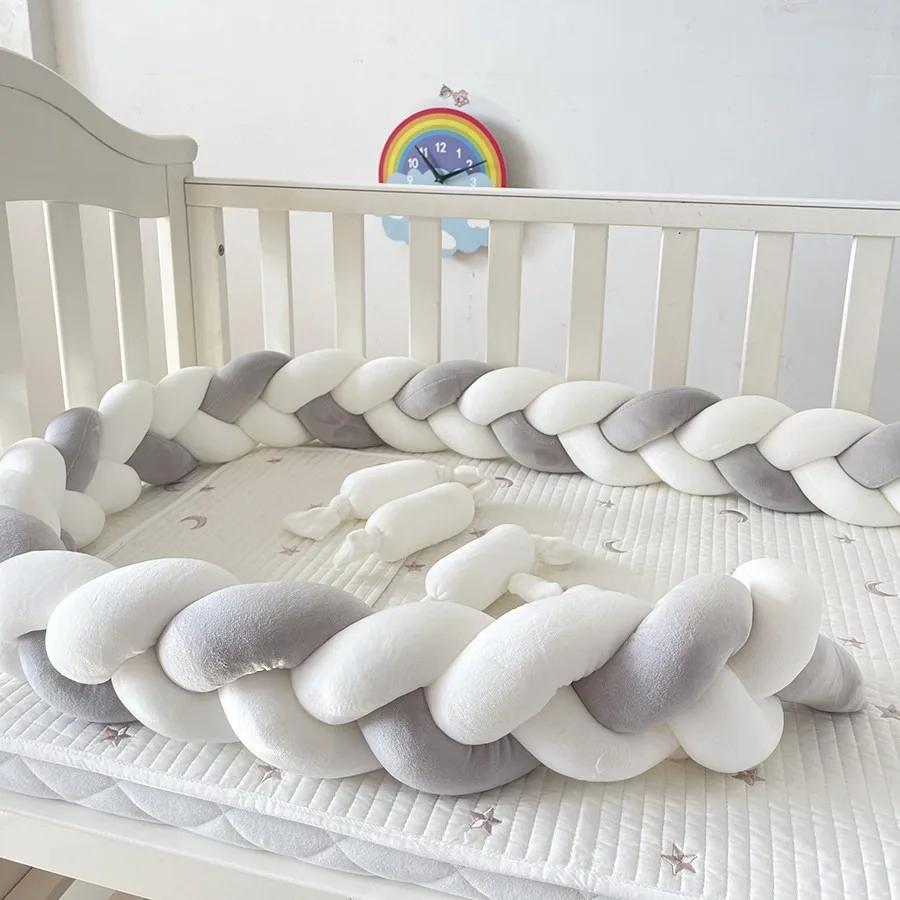 1M/2M/3M/4M bébé berceau pare-chocs protecteur lit tresse noeud coussin pour nourrissons enfants act