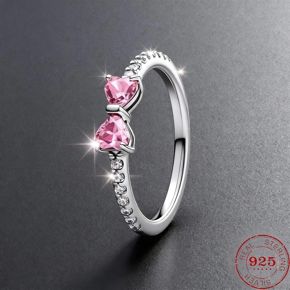 Bague en argent sterling 925 avec moissanite en forme de cœur pour femme, pour mariage, couple, anni
