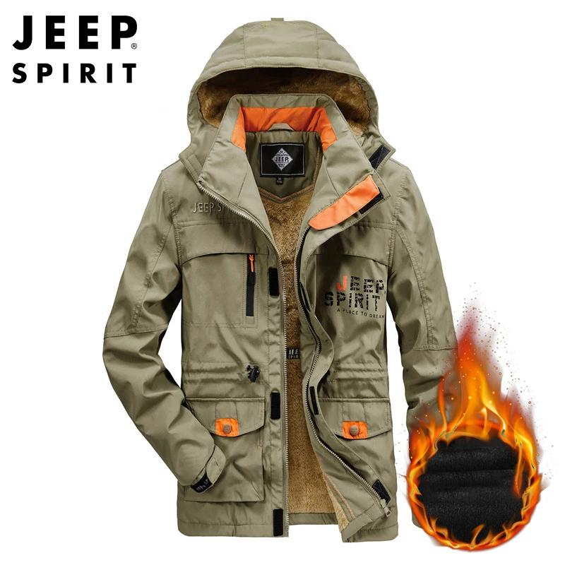 Guitar EP SPIRIT-Veste mi-longue en coton pour homme, manteau épais en velours, ample, résistant au