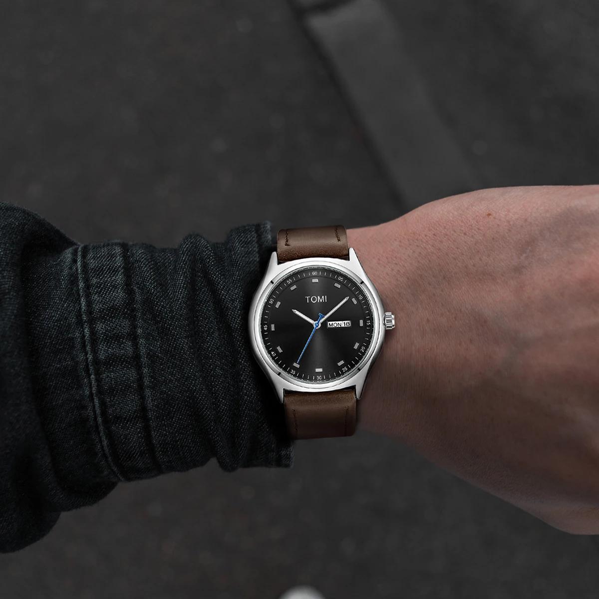 TOMI montre pour hommes minimaliste affaires décontracté montre à Quartz pour hommes et femmes à la