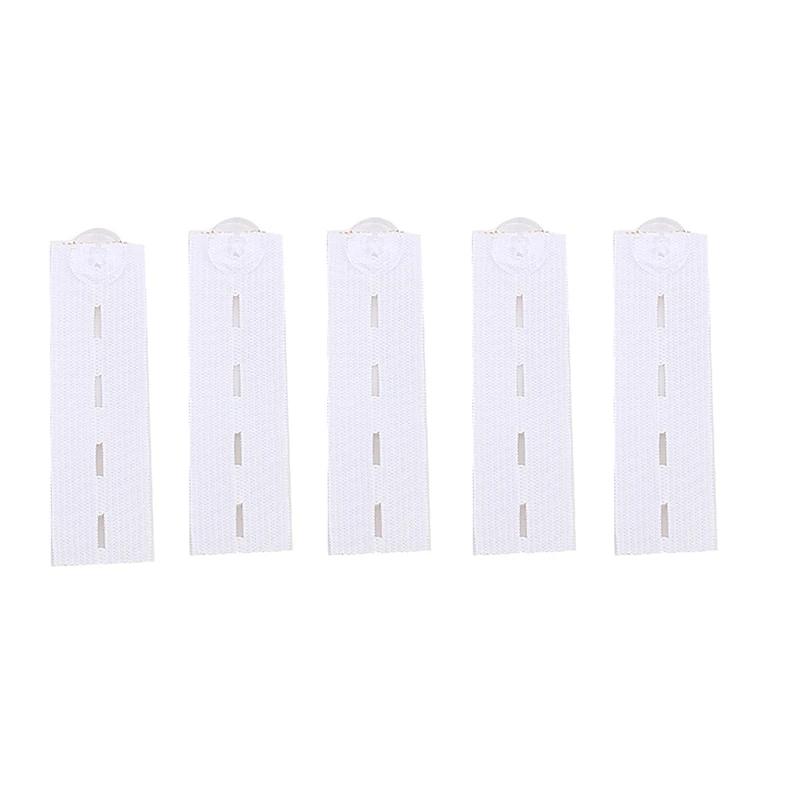 5 pièces jean Extension boucle élastique réglable taille bouton ceinture allongement pour pantalon p