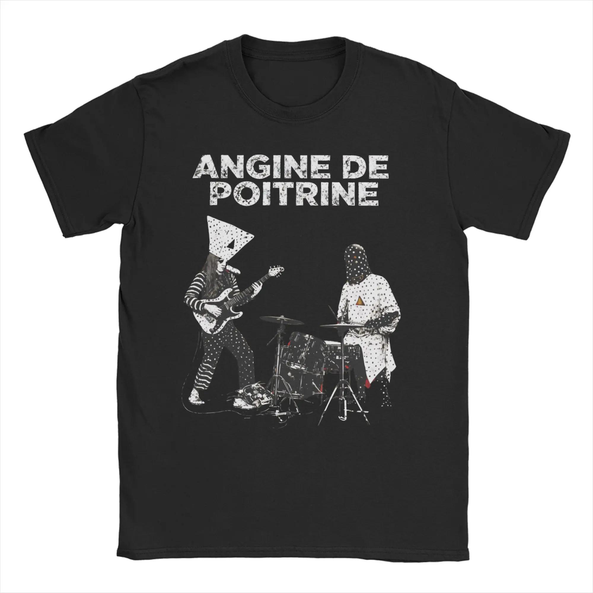 Angine De Poitrine Rock Band Accessoires T-shirts en coton pour hommes et femmes T-shirt tendance