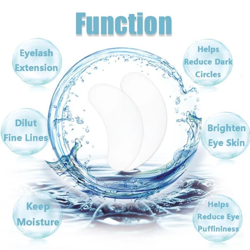 500 pièces en gros Hydrogel Gel patchs pour les yeux pour Extension de cils Eyepads patch de cils ma