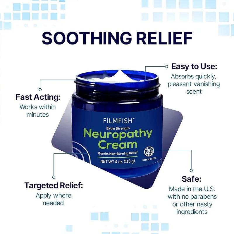 Crème de neuropathie Extra forte pour les articulations des pieds, apaise le nerveux, soulagement ra