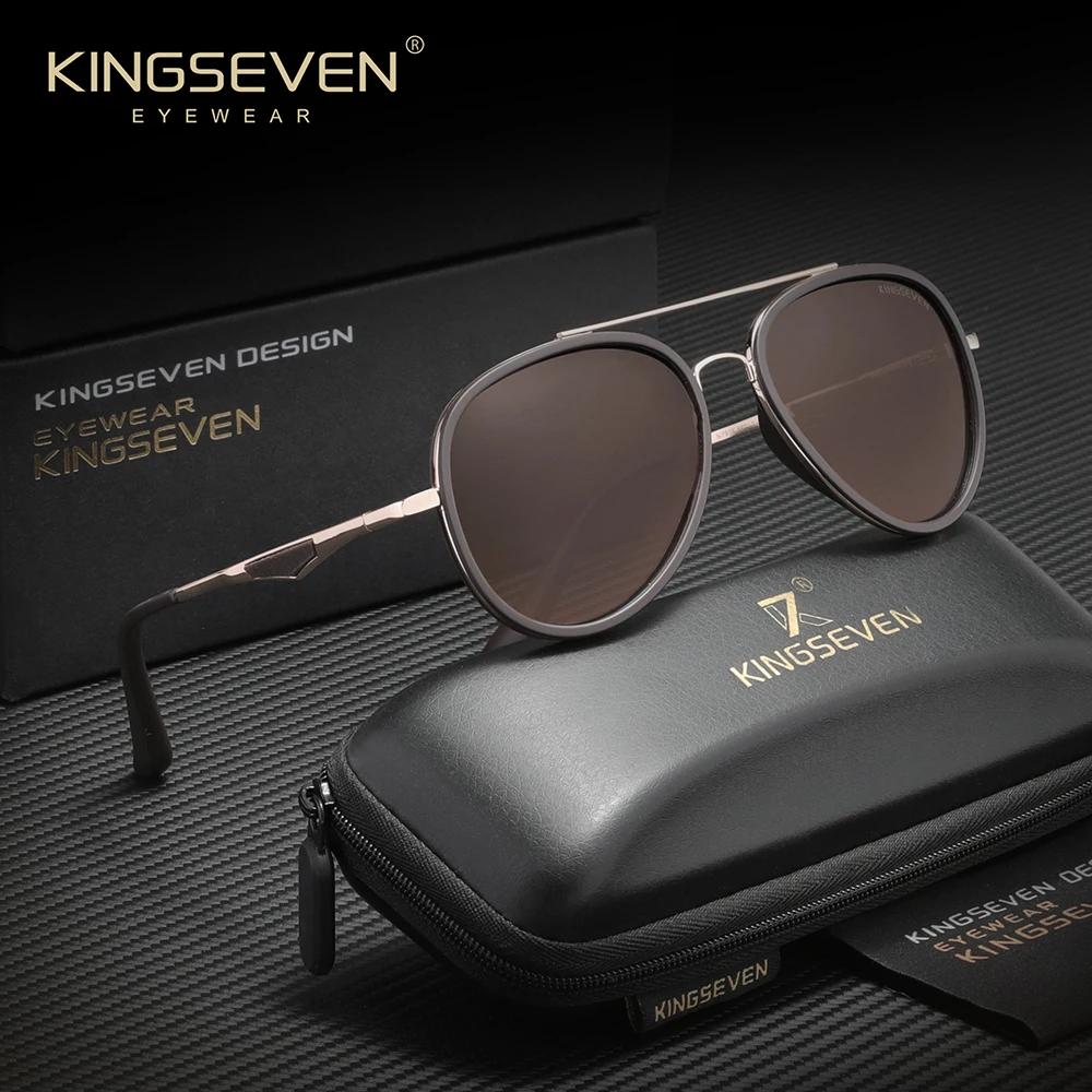 Lunettes de soleil classiques KINGSEVEN, polarisées, originales, pour la conduite, protection UV400,