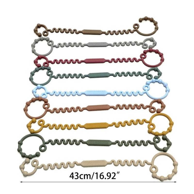 Jouet dentition polyvalent porte-bouteille, sangle en Silicone, anneau dentition pratique fiable, at