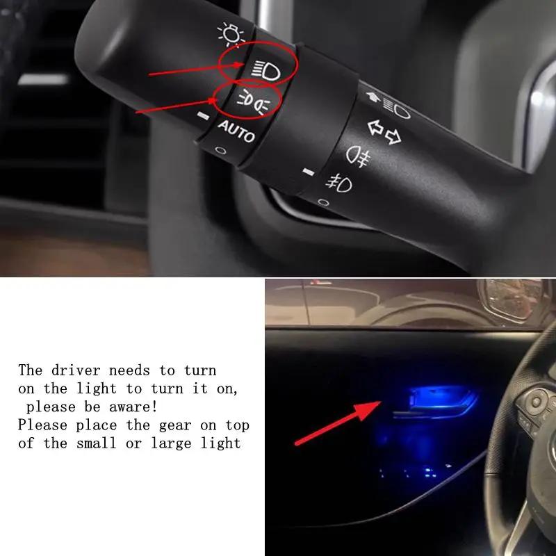 Pour Toyota Corolla 2019 2020 2021 2022 Lumière d'ambiance d'accoudoir de bol de porte, lumière d'