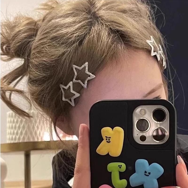 Pinces à cheveux étoiles colorées BB pour filles, 20 pièces, jolies épingles à cheveux décoratives,