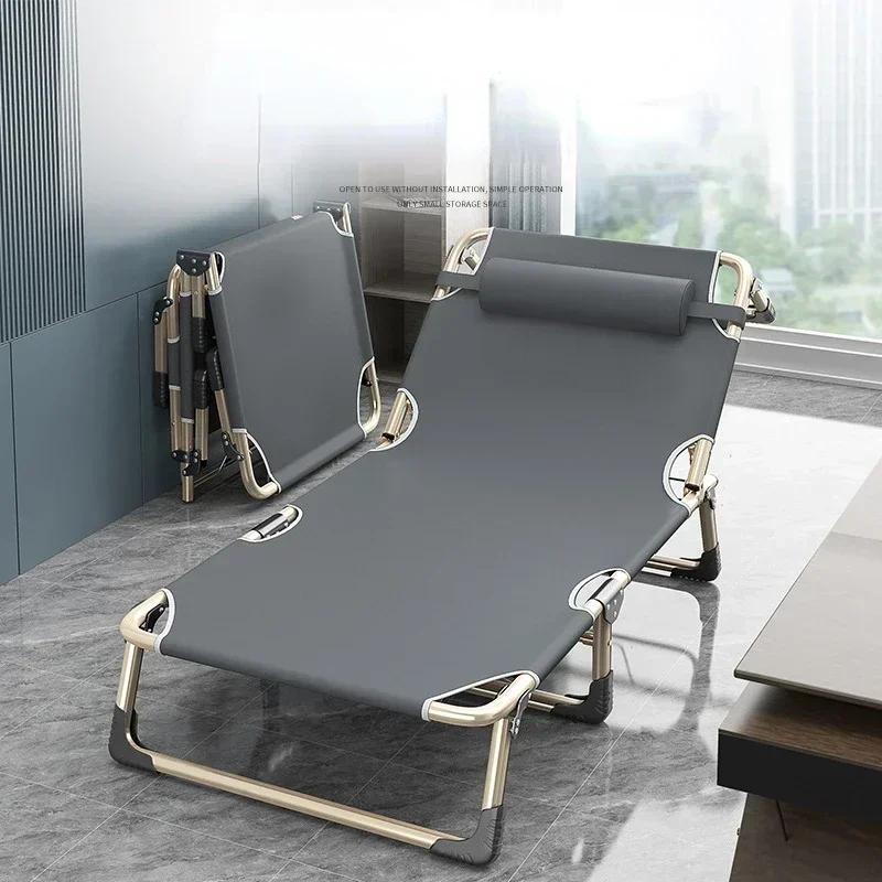 Lit de Camping pliable pour adultes, meubles portables, bureau, sieste, canapé, Compact, gain de pla