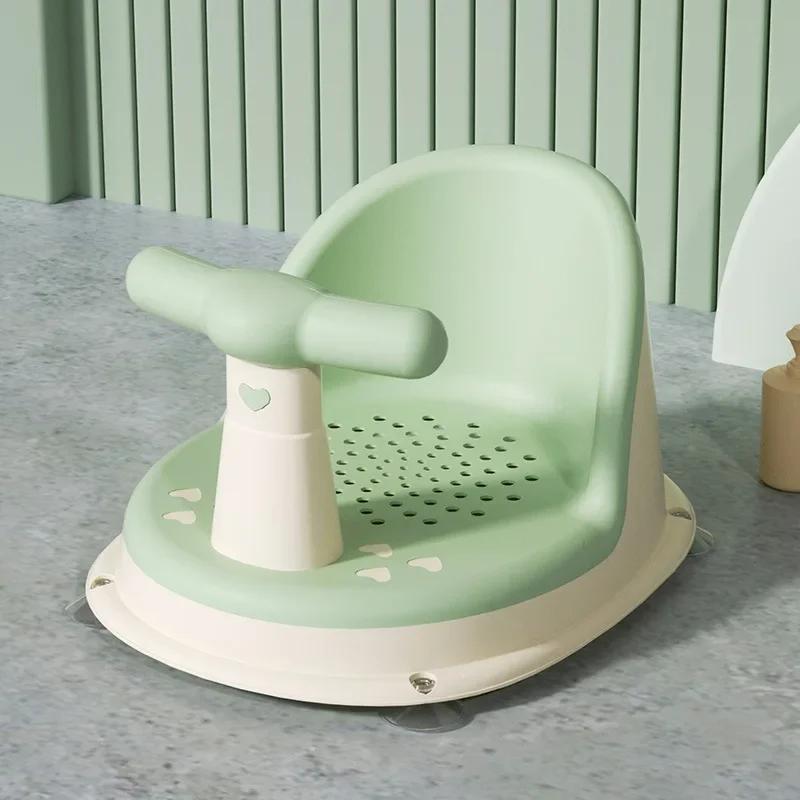Le siège de baignoire pour bébé est sûr, antidérapant et adapté aux nouveaux-nés, adorables sièges d