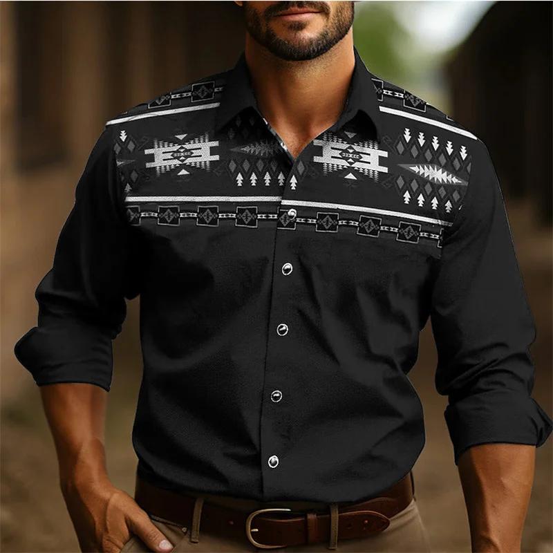 Style occidental nouveaux hommes chemise à manches longues mince mode décontracté confortable Simple
