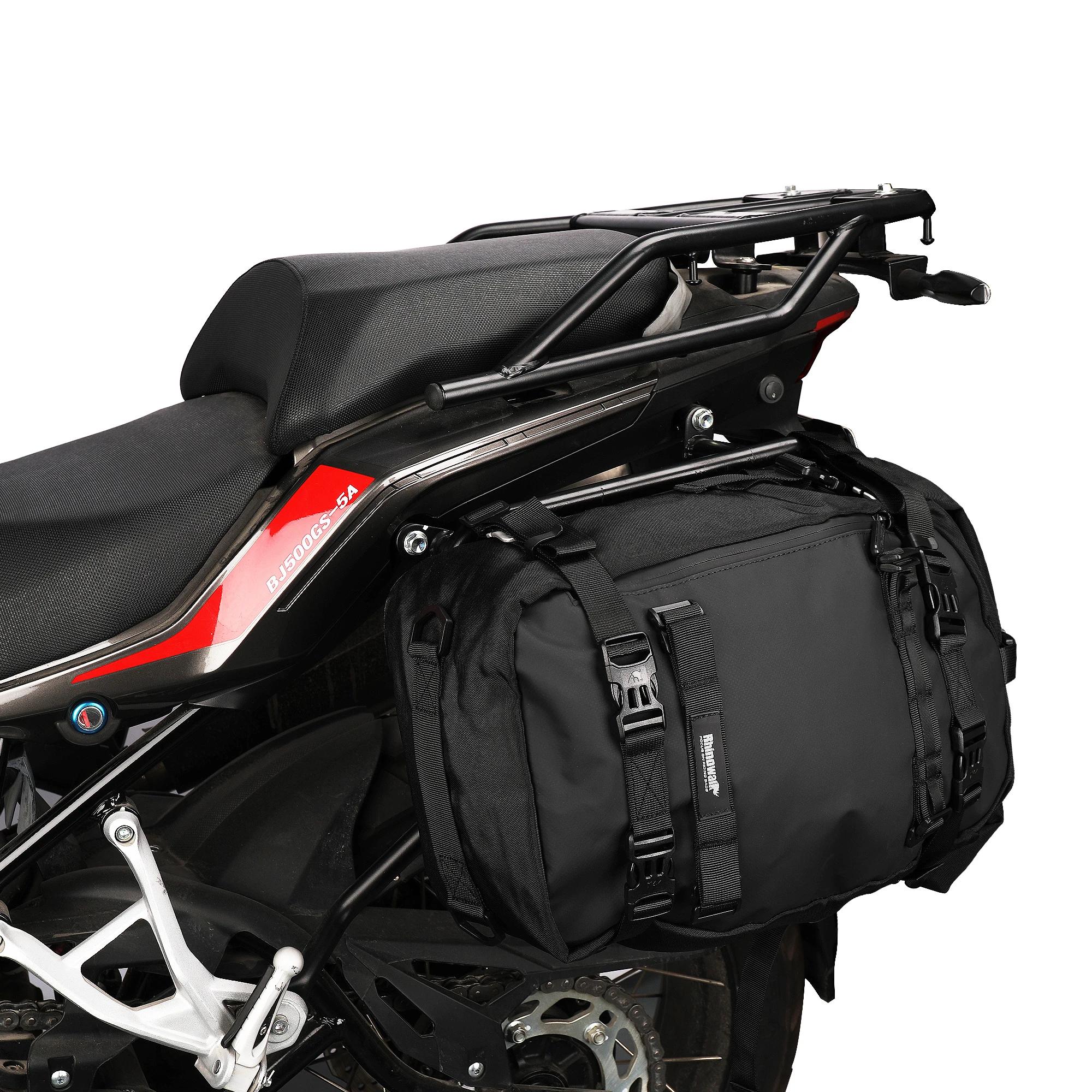 Rhinowalk sac de siège arrière de moto 10/20/30L étanche multifonctionnel selle côté sac à bagages s