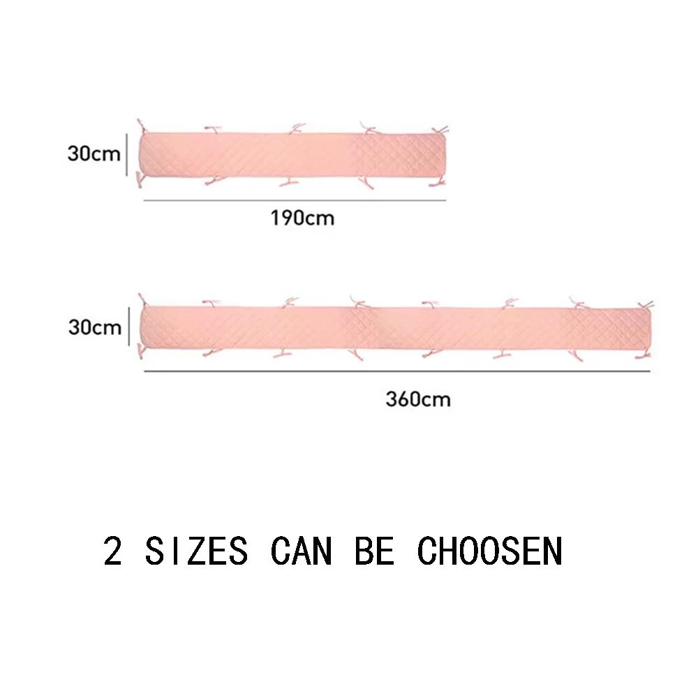 Pare-chocs dans le berceau crêpe Plaid une pièce berceau coussin bébé lit barre Protection Beige cot