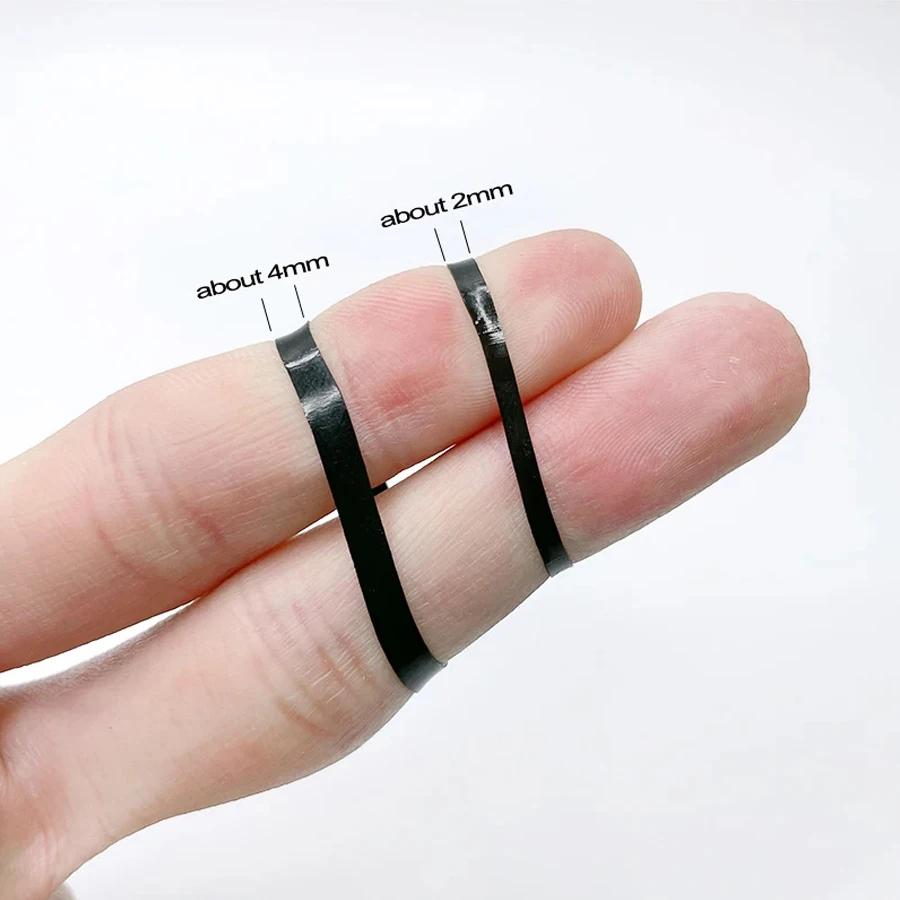 100-1000 pièces noir jetable élastique bandes de cheveux élastiques filles bandeau enfants élastique