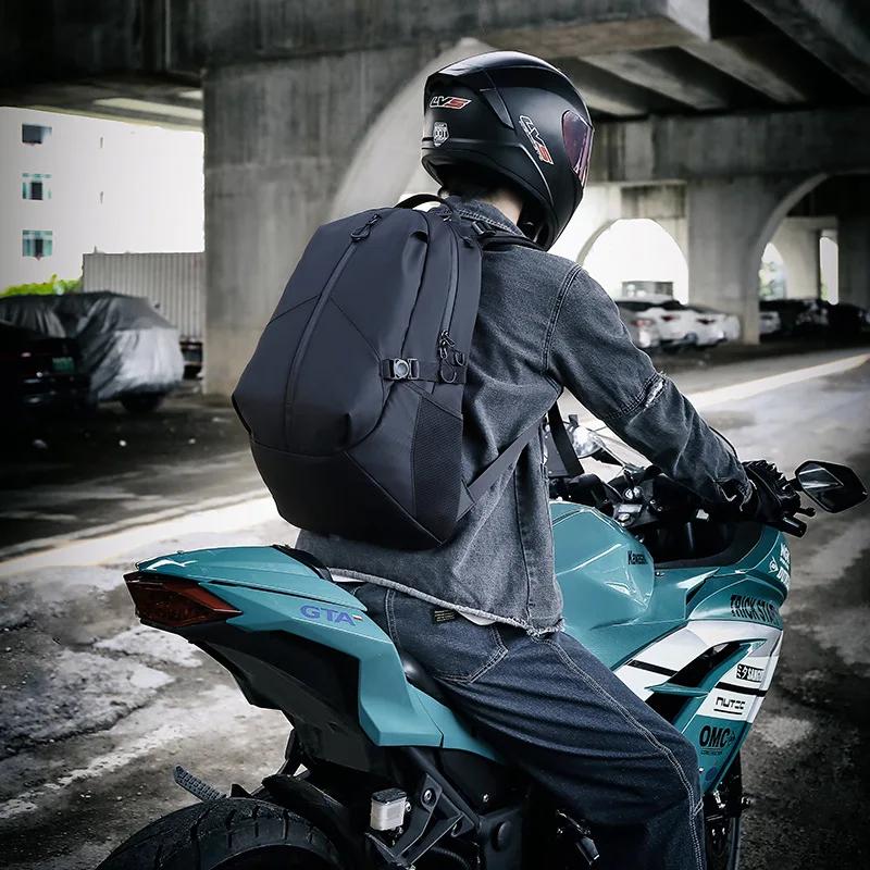 Sac à dos de moto étanche pour casque, pour hommes et femmes, grande capacité, cyclisme, voyage, ord