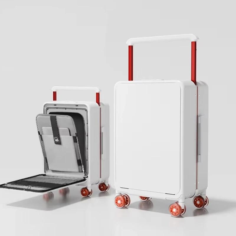 Valise de paquet pour ordinateur portable à ouverture frontale, capacité d'entrepôt profond, sac de