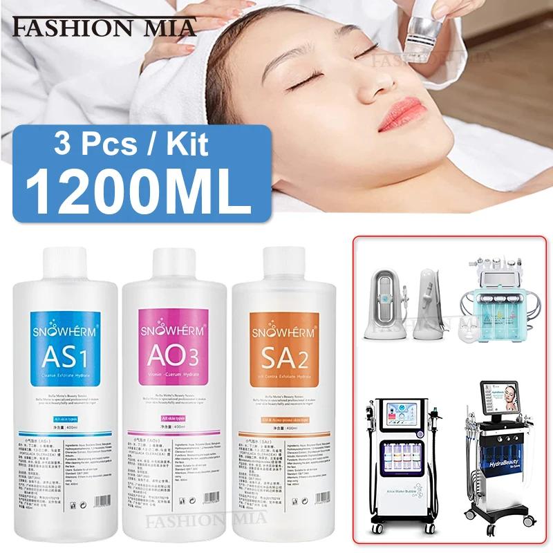 Sérum hydrofacial liquide pour le visage AS1 SA2 AO3, solution Aqua Peel pour machine de beauté, soi
