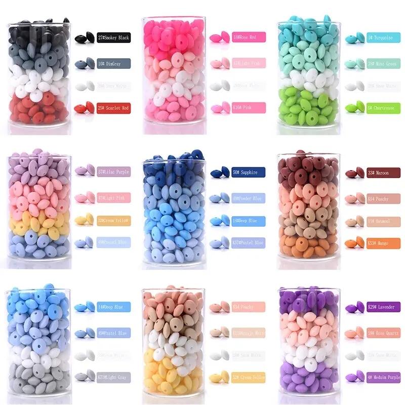 Perles d'espacement en silicone pour bricolage, breloques pour nouveau-né, accessoires d'allaitement