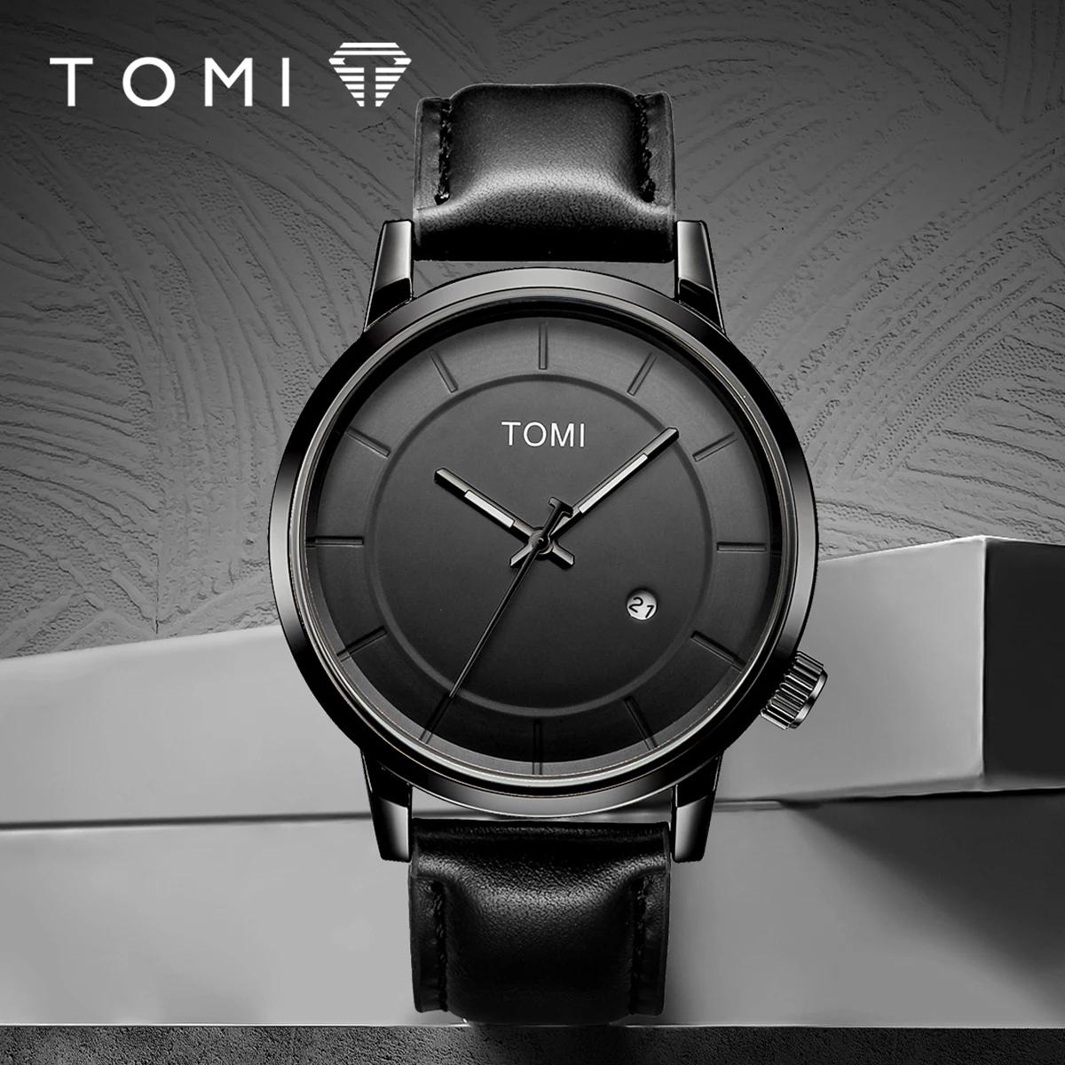 TOMI montre pour hommes de luxe mode marque originale montre à Quartz pour hommes d'affaires