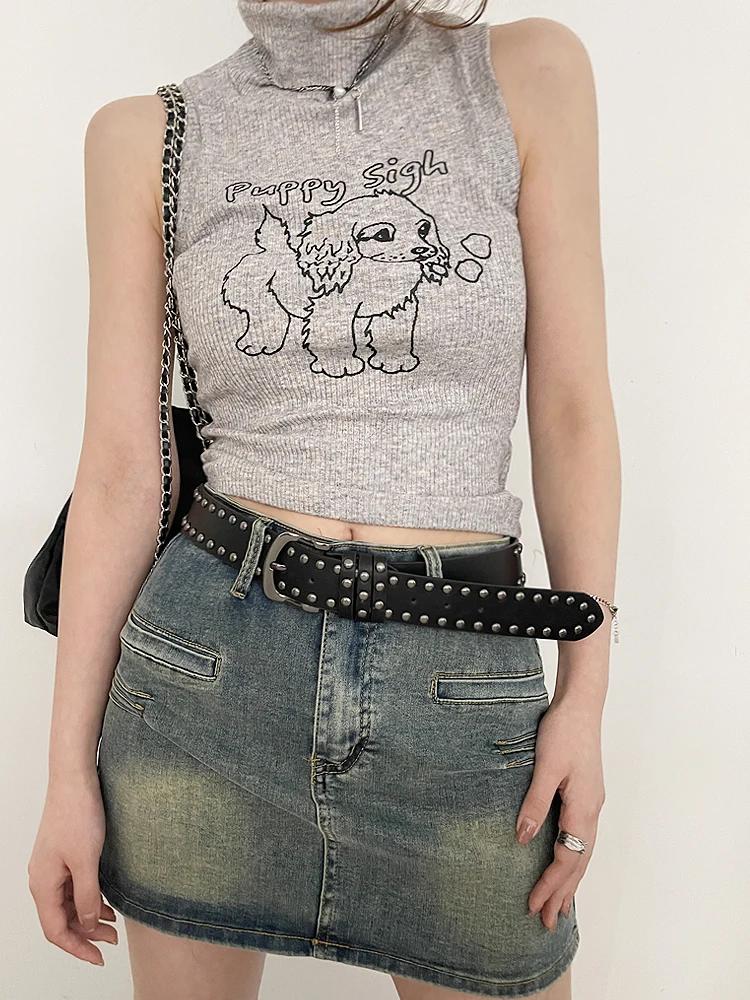 Ceinture en jean à nouer pour femmes, nouvelle collection 20224, personnalité à la mode, ceinture à