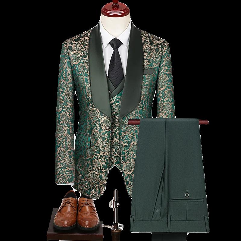 Costume trois pièces pour homme style britannique décontracté chic printemps 2025 – Gilet, pantalon