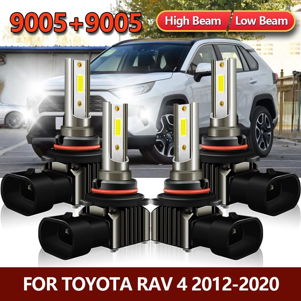 4x ampoules de phares LED 15000LM 6000K MINI lampes automobiles hautes et basses pour Toyota RAV 4 R