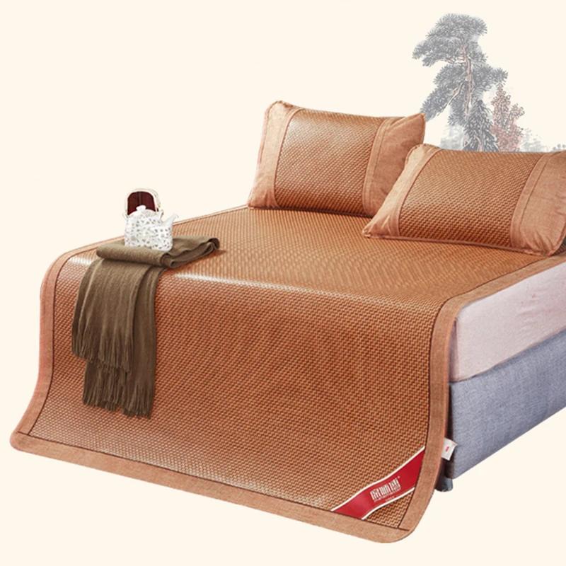 Matelas pliable double face contre les virus du rotin naturel, matelas frais pour la glace, les viru