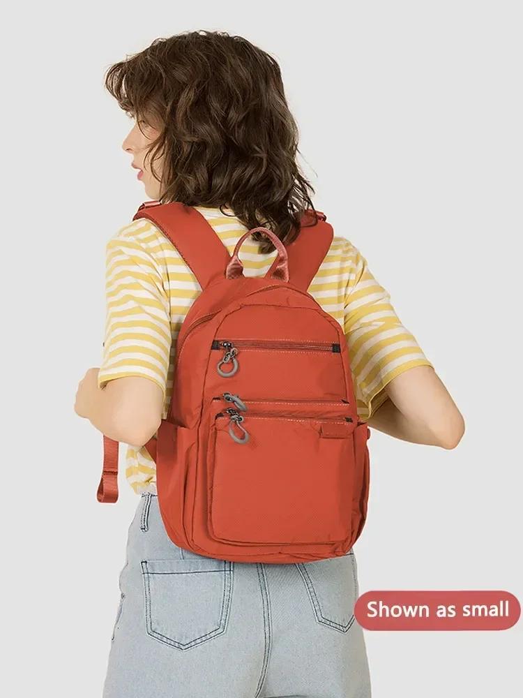 FouEisSac à dos étanche pour femme, grande capacité, toile de sport, sacs à dos pour ordinateur port