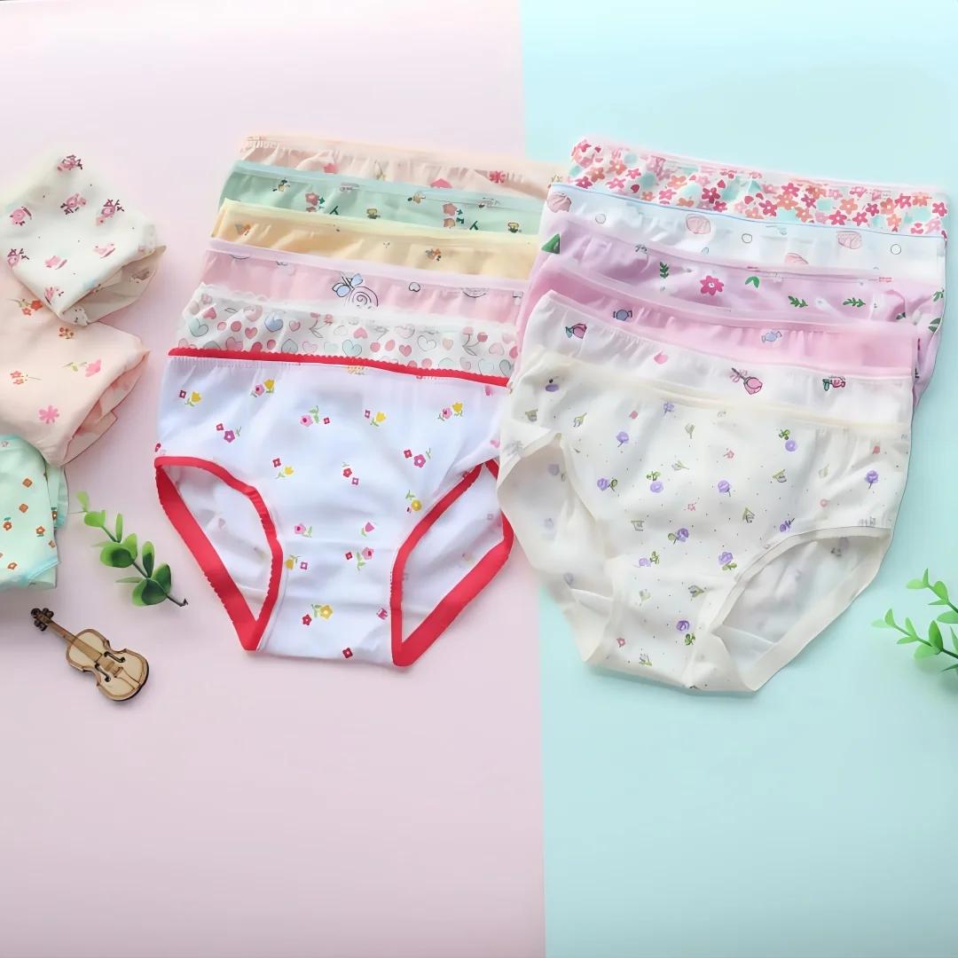 Sous-vêtements pour bébé, culottes pour enfants, slips pour filles de 2 à 12 ans, 12 pièces/lot