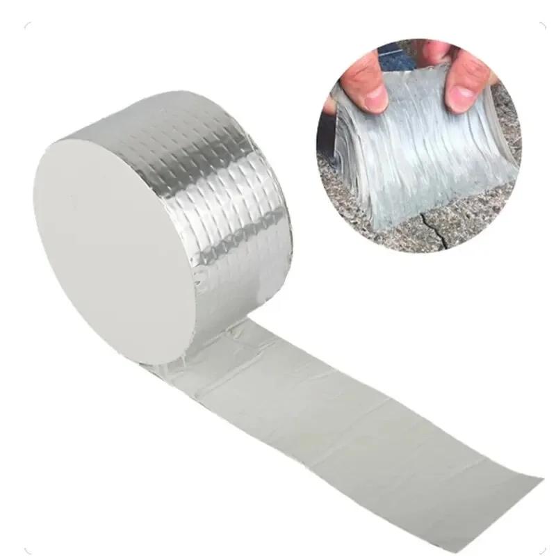 1 rouleau de ruban butyle auto-adhésif imperméable, feuille d'aluminium, colmatage des fuites, coule