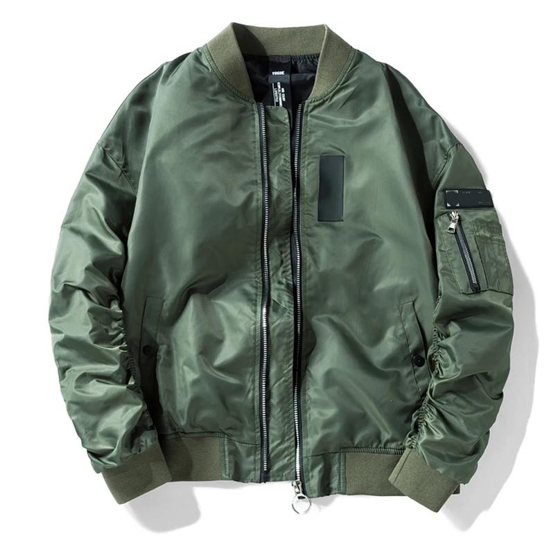 Printemps MA1 Bomber veste hommes militaire surdimensionné coupe-vent vol pilote manteau mâle Street
