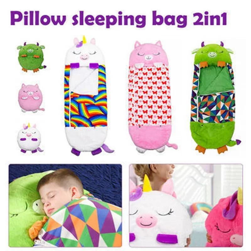 Sac de couchage de dessin animé pour enfants, sacs de nuit doux et paresseux pour bébés, poupée en p