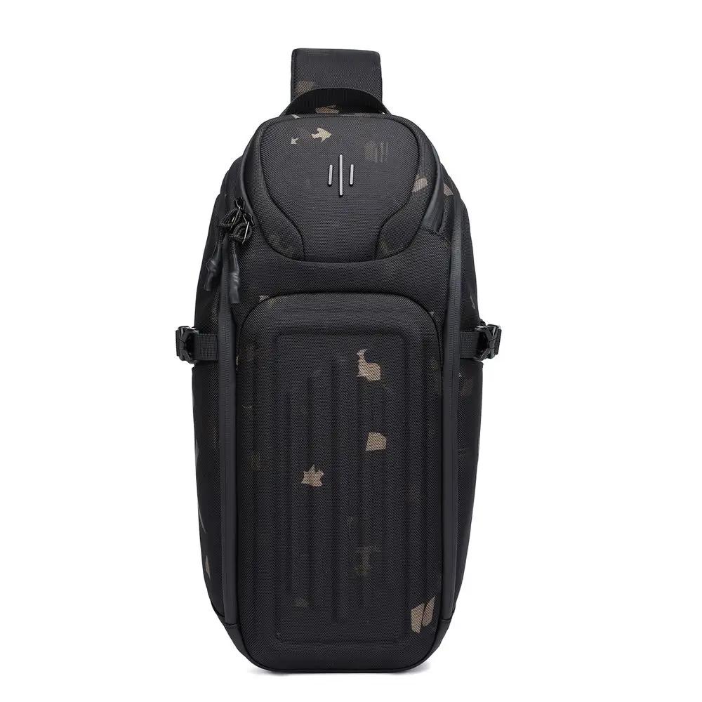OZUKO-sacs de messager pour hommes, sac de poitrine antivol de bonne qualité, sac à bandoulière mult