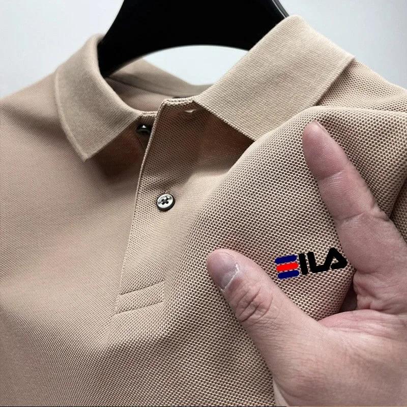 Nouveau polo pour homme d'été avec col rabattable, tendance, pour la pêche en plein air, décontracté