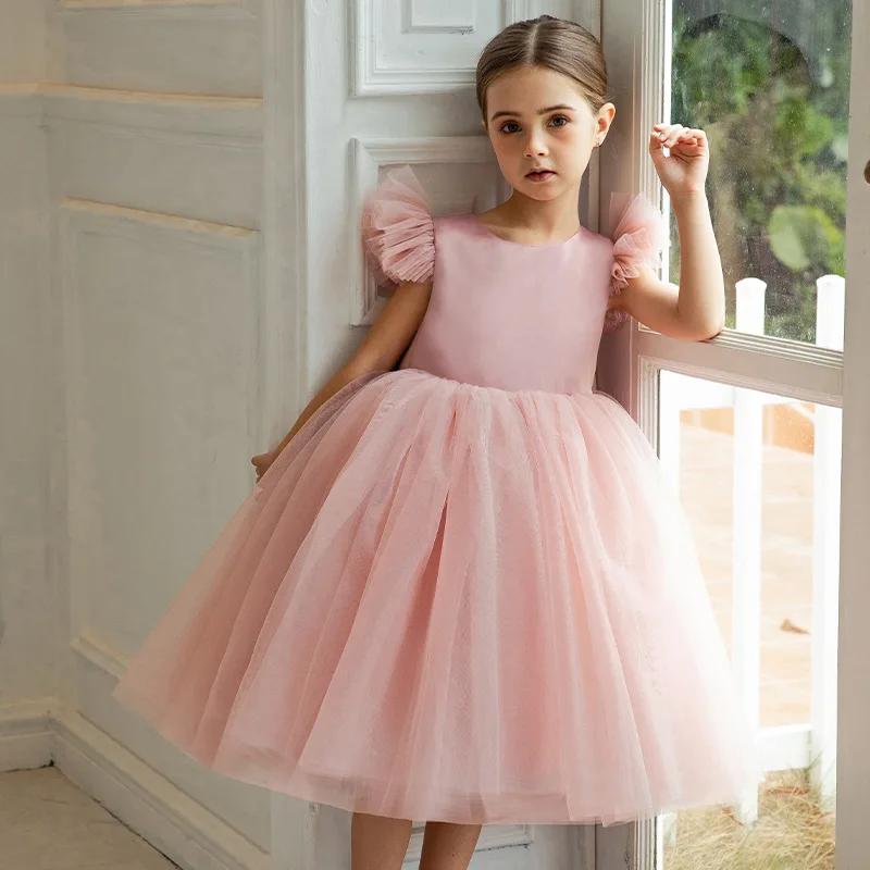 Robe de princesse en tulle pour filles, idéale pour le premier anniversaire, les fêtes d'enfants, le