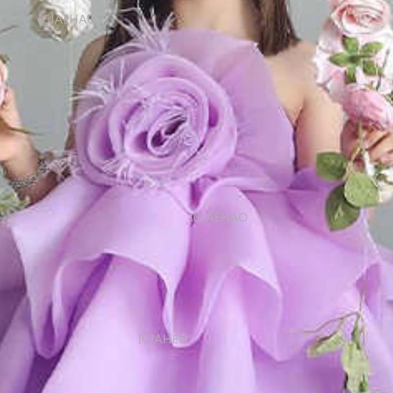 Robe de Soirée Lavande pour Enfants, Robe de Cérémonie pour Filles, Robe de Princesse pour Mariage,