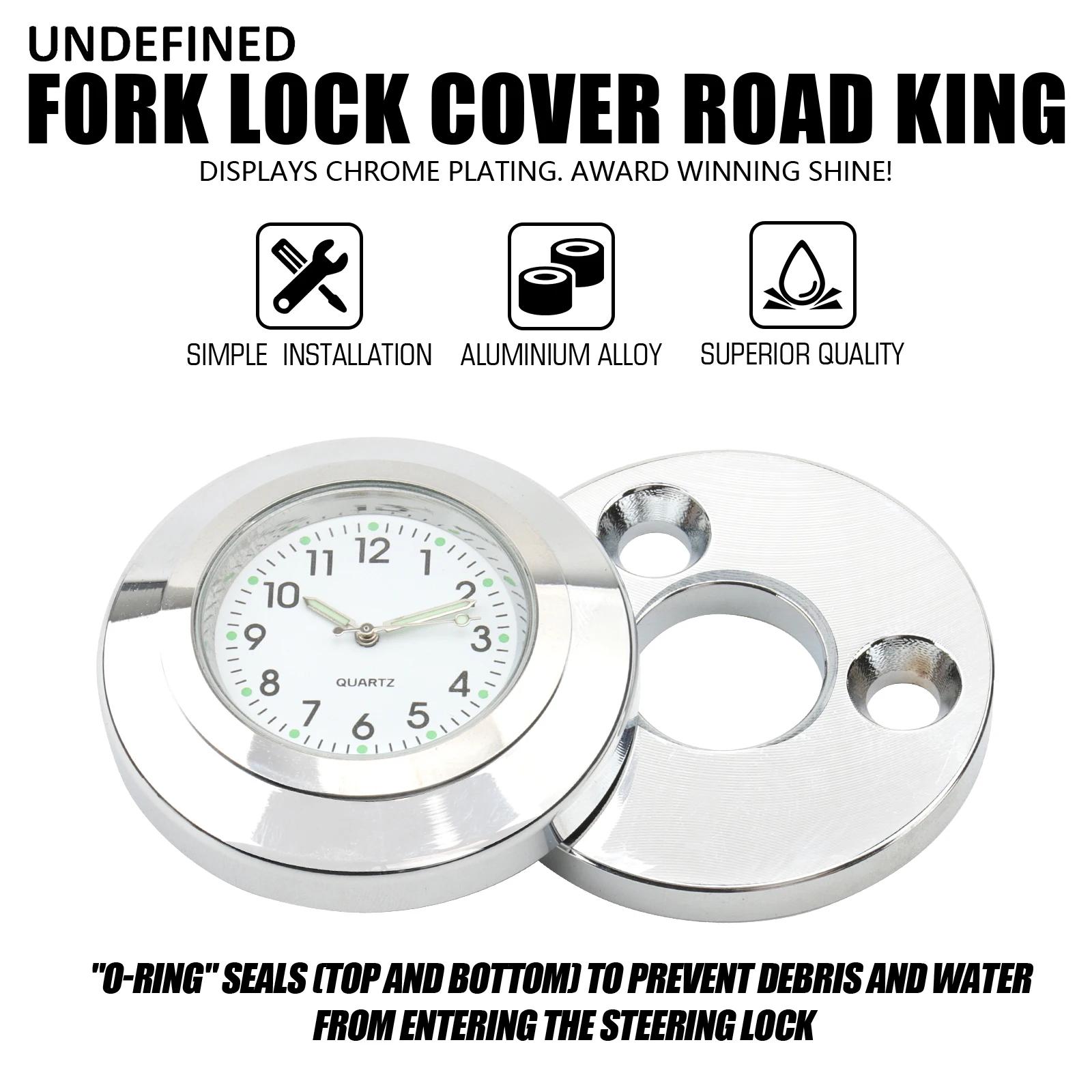 Couvercle d'Horloge de Verrouillage de Fourche pour Harley Road King FLHR/I FLHRC/I FLHRSE 1994-2022