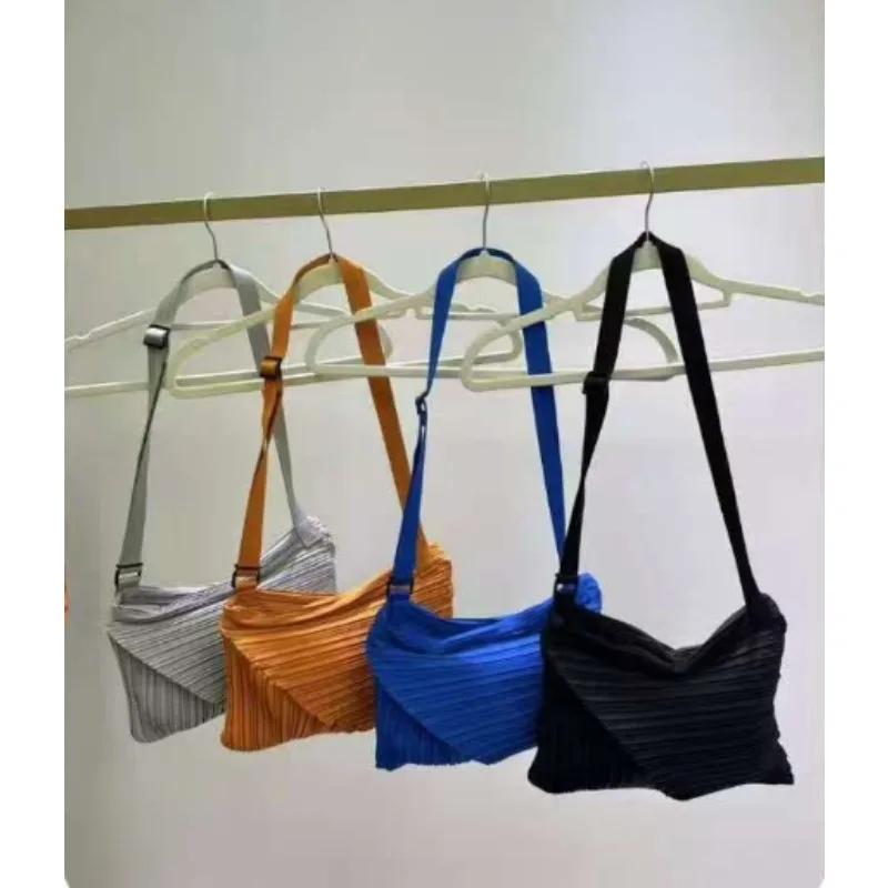 Sac à bandoulière pliable Miyake 2026, nouveau sac bouffant type dumpling avec sangle réglable, poch