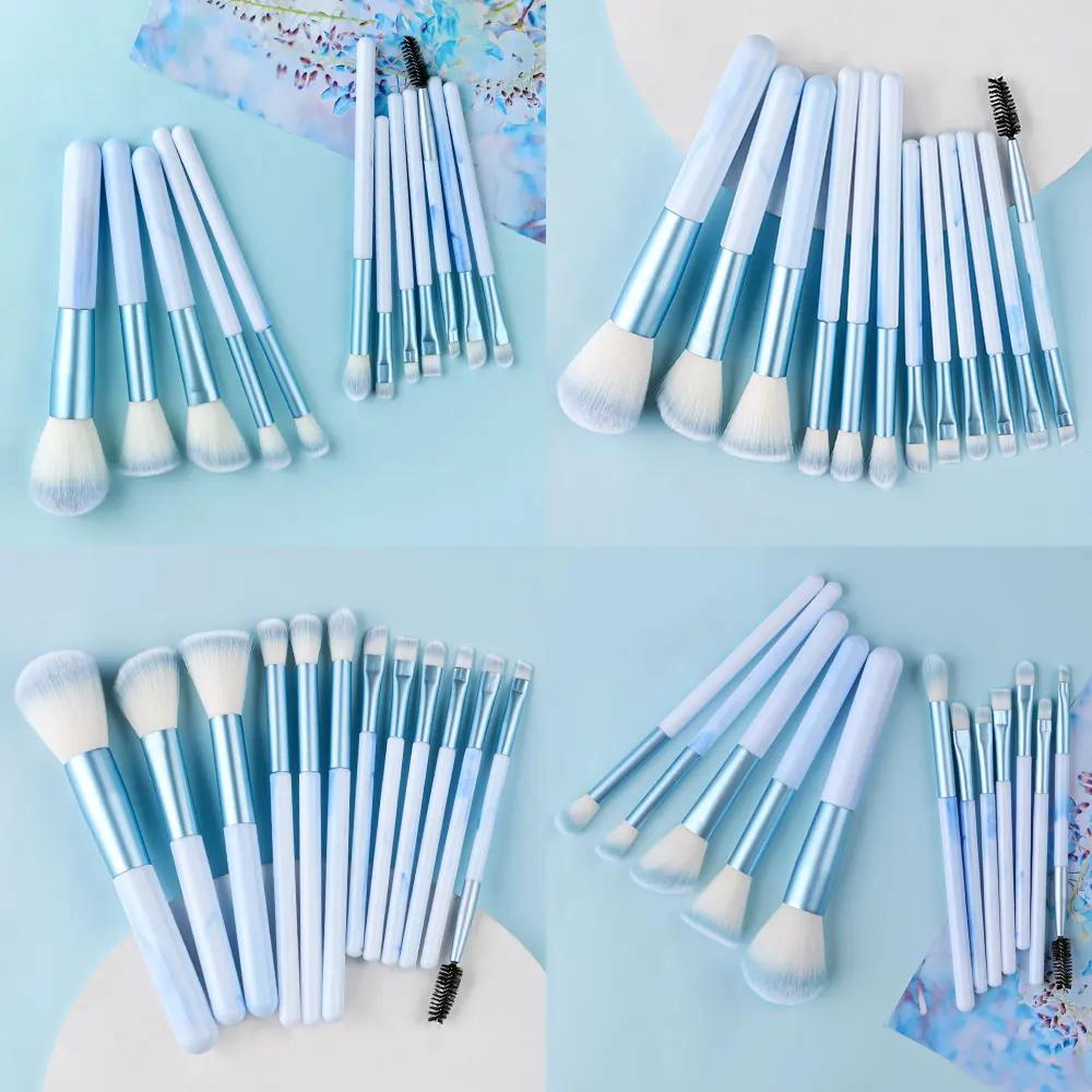Ensemble de pinceaux de maquillage doux et moelleux pour femme, correcteur, blush adt, poudre, fard
