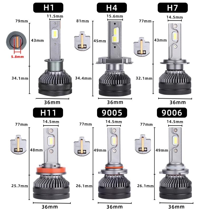 DAWN KNIGHT K5C 24 V H7 H4 H1 LED ampoule de camion H11 4300 K 6000 K 110 W 24 V lampe de phare LED