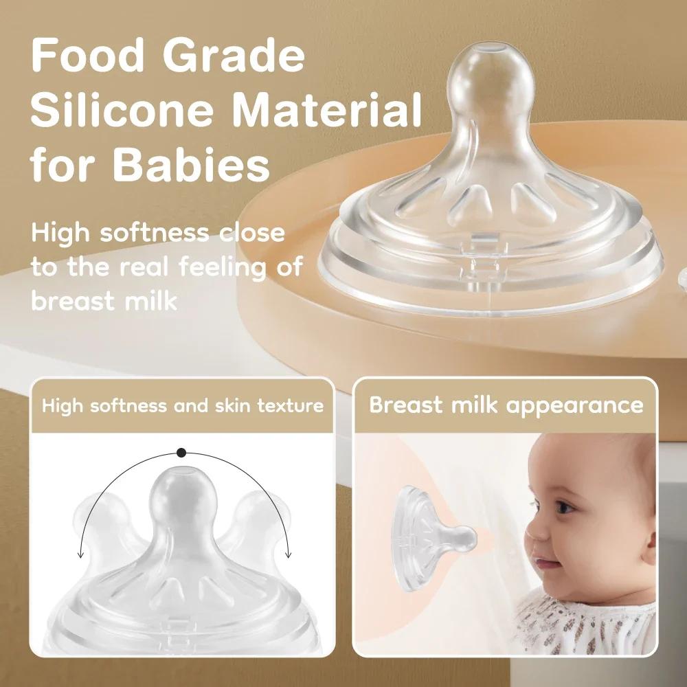 Biberon pour bébé 150/240/330ML, biberons en PP pour nouveau-né, anti-étouffement, anti-flatulence,