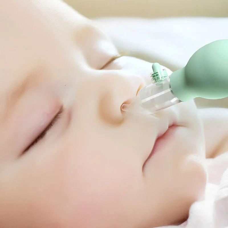 Aspirateur Nasal doux pour bébé, Anti-dos, ventouse nasale pour nouveau-né, nettoyeur de nez en Sili