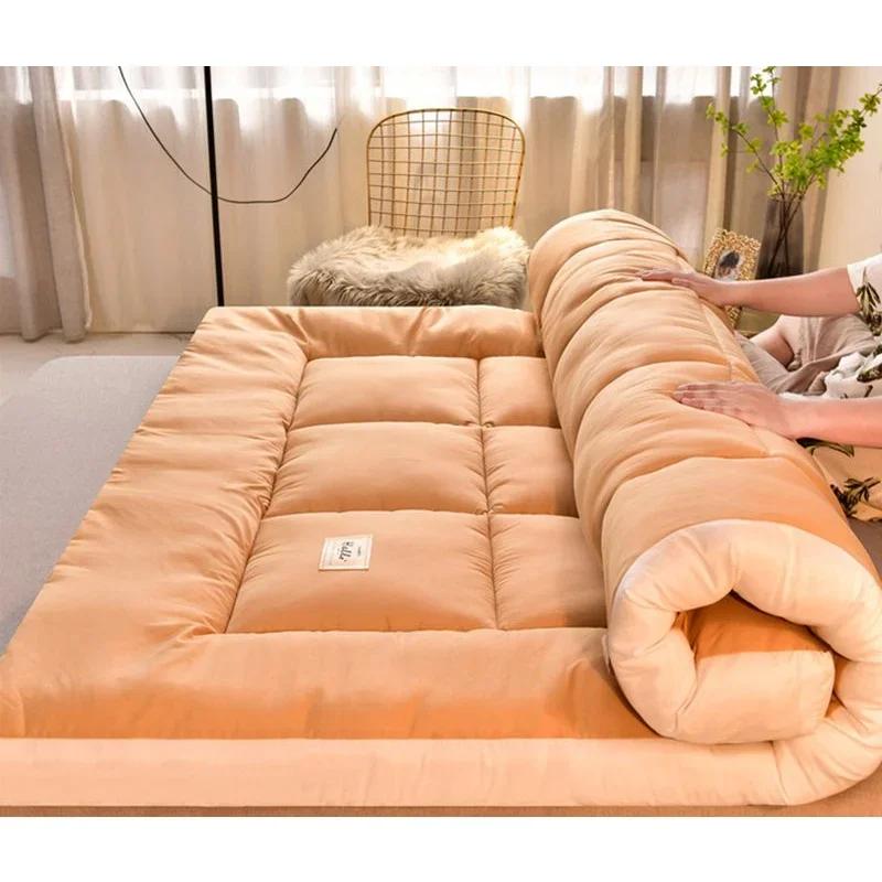 Surmatelas en peluche pour une expérience de sommeil luxueuse, coussin de lit doux au sol, couvertur