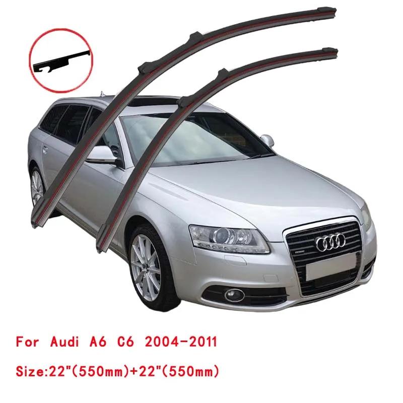 Essuie-glace en caoutchouc double, essuie-glace, accessoires de voiture, Audi Horizon Dock, RS6, C6,