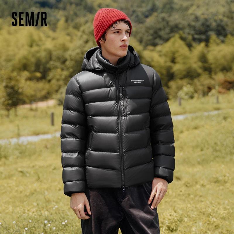 Semir doudoune hommes hiver 90% duvet remplissage léger duvet d'oie 2025 nouveau Couple amovible vêt